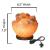 Himalayan Salt Lamp Fire-Bowl with Natural Rock Salt Chunks + FREE CANDLE HOLDER