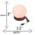 Ball Shape USB Salt Lamp Natural Pink Crystal Rock LED Light Lamp Christmas Gift