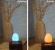 Himalayan Salt Lamp in Multi Color Changing LED Bulb, USB Cable and Wood Base