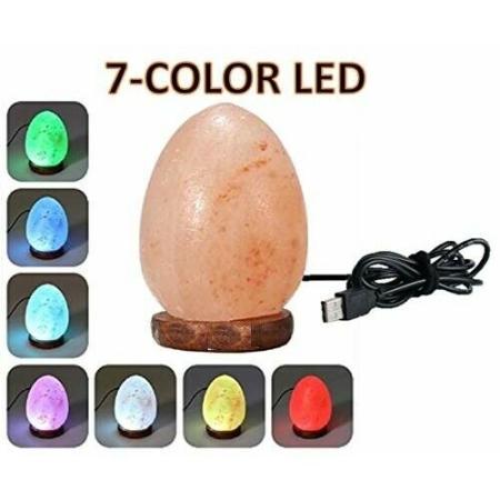Therapeutic Himalayan Salt Lamp 7 Colors Changing, Crystal Rock Salt Lamp w/ USB