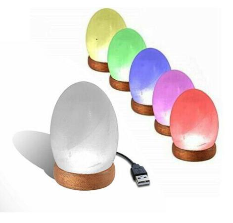 Therapeutic Himalayan Salt Lamp 7 Colors Changing, Crystal Rock Salt Lamp w/ USB