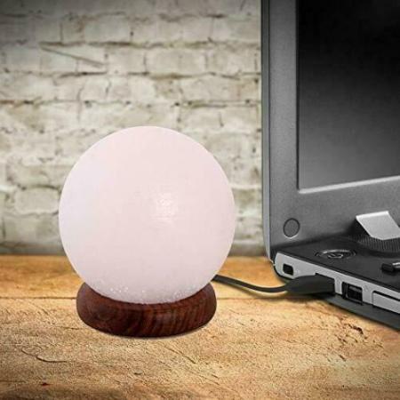 USB Himalayan Salt Lamp with 7 Colors Changing, Crystal Rock Natural Salt Lamp