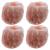 4x Natural Himalayan Salt Candle Holders Hand Carved Pink Crystal Rock Tea Light