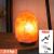 Natural Himalayan Salt Lamp Crystal Rock Salt Night Light with Wood Base & Bulb