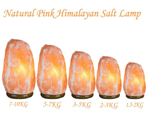 100% Authentic Natural Pink Himalayan Salt Lamp Crystal Rock with Plug and Bulb