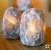 100% Authentic Natural Grey Rock Crystal Hand Crafted Himalayan Salt Lamp Corded