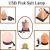 Natural Himalayan Pink Salt Lamp Color Changing USB Cable Included - LED Bulb