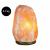 Himalayan Salt Lamp Crystal Rock Lamp Night Light with Wood Base, Bulb & Switch