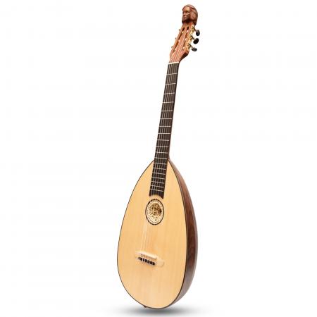 MUZIKKON LUTE GUITAR, 6 STRING ROSEWOOD