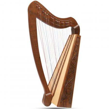 Cross Strung Harp, 38 String Walnut