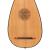 MUZIKKON TRAVEL LUTE 8 COURSE WALNUT