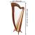 MCHUGH HARP 38 STRING  MOHAGANY ROUND BACK