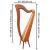 MUZIKKON MCHUGH HARP 27 STRING MAHOGANY SQUARE BACK