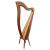 MUZIKKON MCHUGH HARP 27 STRING MAHOGANY ROUND BACK