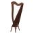 MUZIKKON MCHUGH HARP 27 STRING MAHOGANY ROUND BACK