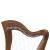 MUZIKKON MCHUGH HARP 27 STRING WALNUT ROUND BACK