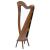 MUZIKKON MCHUGH HARP 27 STRING WALNUT ROUND BACK