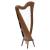 MUZIKKON MCHUGH HARP 27 STRING WALNUT ROUND BACK