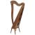 MUZIKKON MCHUGH HARP 27 STRING WALNUT SQUARE BACK