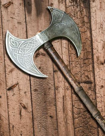 Handmade Carbon Steel Axe Medieval Warrior Double Headed Battle Christmas Gift