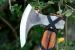 Custom Hand Forged Carbon Steel Viking Axe with Leather Sheath, Birthday Gift