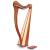 Muzikkon Ard Ri Harp, 27 String Mahogany
