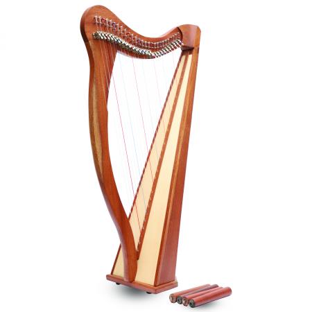 MUZIKKON ARD RI HARP, 27 STRINGS MAHOGANY