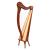 Muzikkon 29 String Ard Ri Harp Mahogany