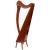 Muzikkon 29 String Ard Ri Harp Mahogany