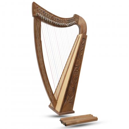 22 Strings Boru Harp Walnut