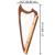 Muzikkon Gothic Harp 19 String Rosewood