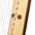 Muzikkon Gothic Harp 19 String Rosewood