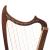 Muzikkon Gothic Harp 29 Strings Rosewood