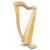 MCHUGH HARP 29 STRINGS ASHWOOD WOOD SQUARE BACK