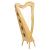 MCHUGH HARP 29 STRINGS ASHWOOD WOOD SQUARE BACK