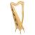 MCHUGH HARP 29 STRINGS ASHWOOD WOOD SQUARE BACK