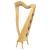 MCHUGH HARP 29 STRINGS ASHWOOD WOOD SQUARE BACK