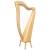 MCHUGH HARP 29 STRINGS ASHWOOD WOOD SQUARE BACK