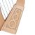 O'CAROLAN HARP, 5 STRINGS LACEWOOD KNOTWORK