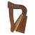 O'CAROLAN HARP, 6 STRING ROSEWOOD KNOTWORK