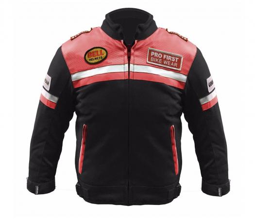 PROFIRST 414 KIDS MOTORCYCLE JACKET (RED)

Kids Motorbike Jacket in 600d Cordura Fabric
CE Approved Armour (Removable)
Thick foam padding Protection at back
Cuff and waist adjustments with Velcro strap
Zip Cover
Quilted Lining
All Weather Jacket