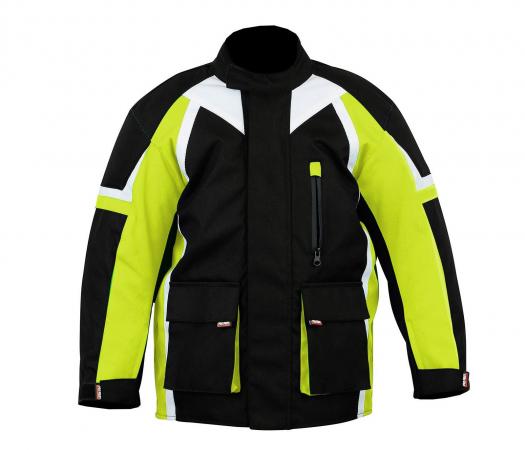PROFIRST 415 KIDS MOTORCYCLE JACKET (GREEN)

Kids Motorbike Jacket in 600d Cordura Fabric
CE Approved Armour (Removable)
Thick foam padding Protection at back
Cuff and waist adjustments with Velcro strap
Zip Cover
Quilted Lining
All Weather Jacket