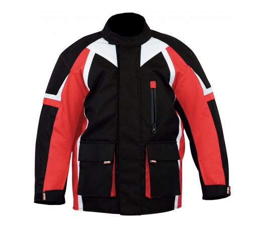 PROFIRST 415 KIDS MOTORCYCLE JACKET (RED)

Kids Motorbike Jacket in 600d Cordura Fabric
CE Approved Armour (Removable)
Thick foam padding Protection at back
Cuff and waist adjustments with Velcro strap
Zip Cover
Quilted Lining
All Weather Jacket