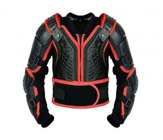 Veste de Moto pour Hommes équipement de Protection de Course Vêtements de  Sécurité, équipement de Protection Complet Du Corps Armure Vêtements de Moto  L rouge