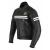 Profirst 2 Line Leather Motorcycle Jacket (Black)