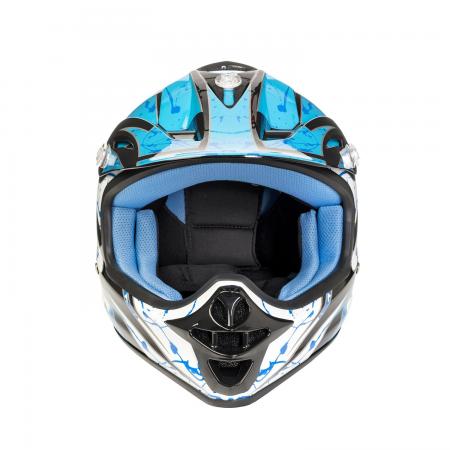 CASQUE MOTO PROFIRST MX-303 KIDS (BLEU)