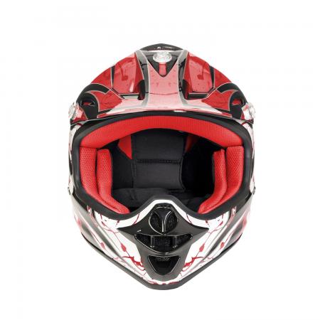 Profirst MX-303 Kids Motorcycle Helmet (Red)
