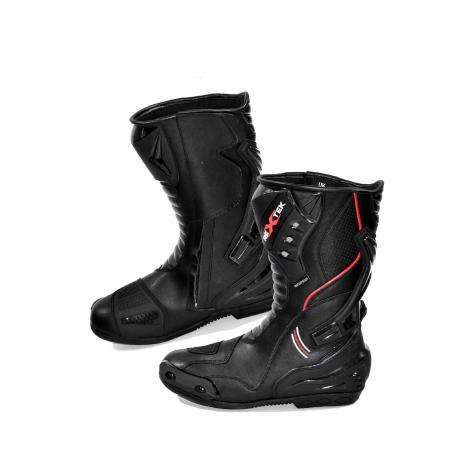 BOTTES BIKE PROFIRST 10017-B HAUTES EN CUIR (NOIR)