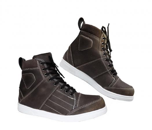 Profirst Bt-107 Leather Sneakers Shoes (Dark Brown)