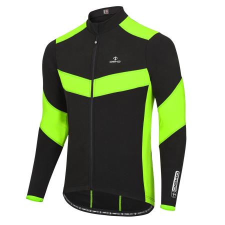 Leader Winter Cycling Jersey Fl.Green